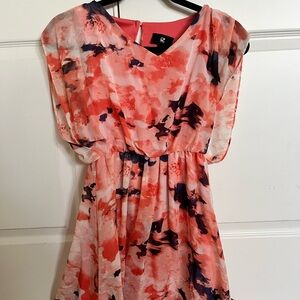 Pink patterned dress